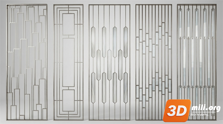 Folding screen Skp Files 